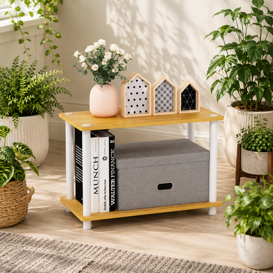 2-Tier Wood Plant Display Stand