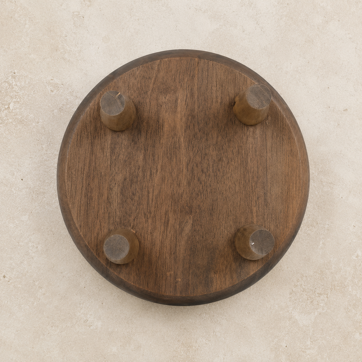 Round Wood Planter Display Stand