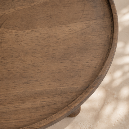 Round Wood Planter Display Stand